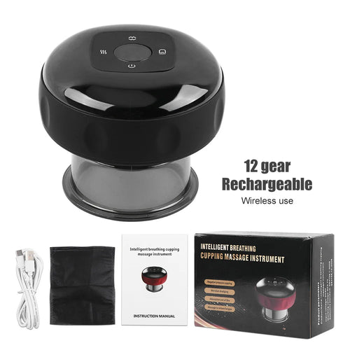 12 Gears Electric Cupping Therapy Massager Vacuum Suction Cups