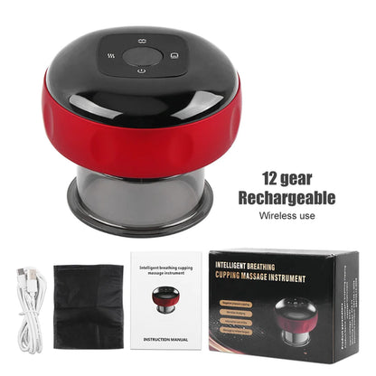 12 Gears Electric Cupping Therapy Massager Vacuum Suction Cups